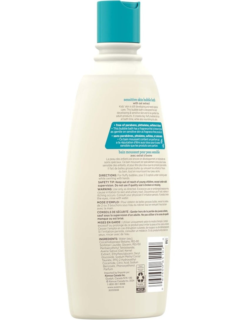 Aveeno Kids Sensitive Skin Bubble Bath 567ml - Image 4